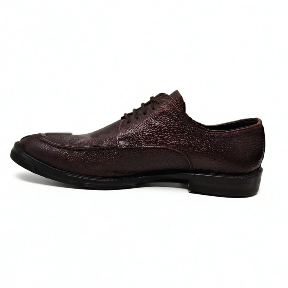 To Boot New York Apron Toe Derby Shoes 12 M Italian Pebbled Leather Business